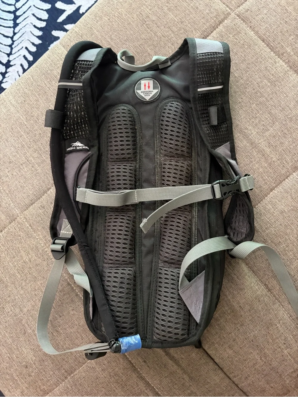 High Sierra Gray and Black Hydration Backpack